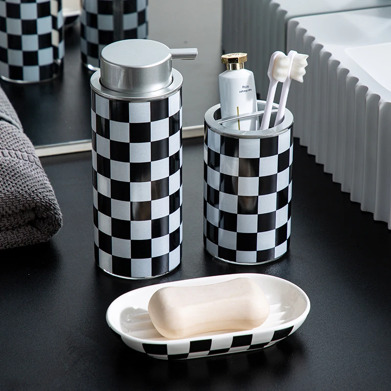 Botol Lotion Keramik Kaca Kota - Zara Home Bathroom Set ulasan dan harga