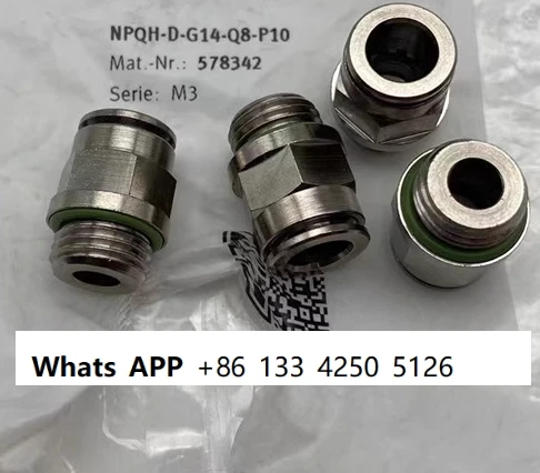 

10pcs Original genuine metal 2-point quick connector NPQH-D-G14-Q6/Q8-P10 578341 578342 in stock