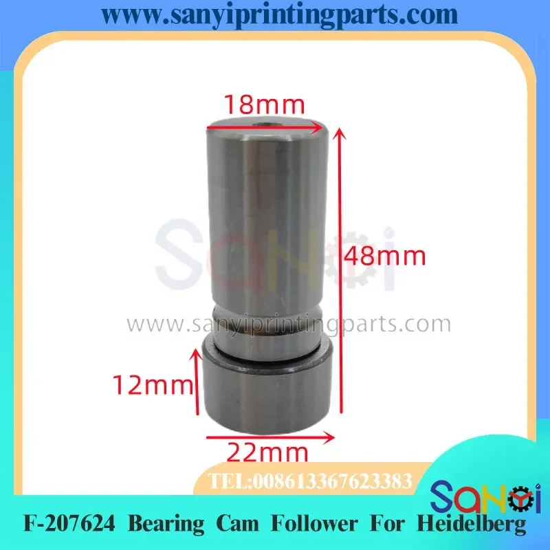 Best Quality 00.550.1482 F-207624 Bearing Cam Follower Size :22x18x48mm For Heidelberg GTO52 Printing Machine Parts