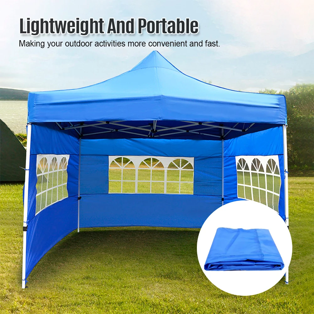 

Tent Curtain with Window Tent Sidewall Outdoor Activities Champing Waterproof Wear-Resistant UV Resistant Canopy Sidewalls