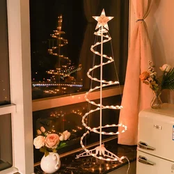 Simple Spiral DIY Assembly Christmas Tree Bedroom Decor Christmas Tree Lights Indoor and Outdoor Decor Lights Christmas Gift