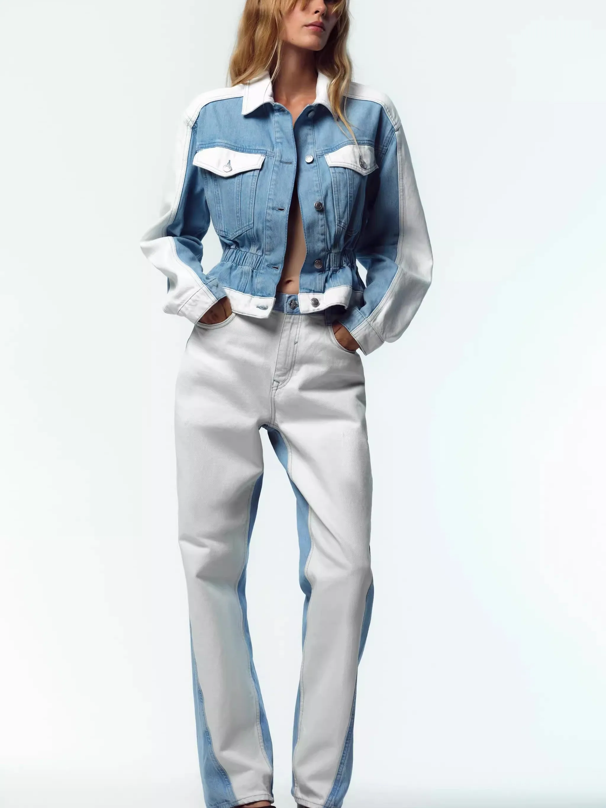 

Широкие джинсы с высокой талией, свободные джинсовые повседневные брюки с завышенной талией, осеннее новое поступление, женские брюки Faion Boyfriend Sle