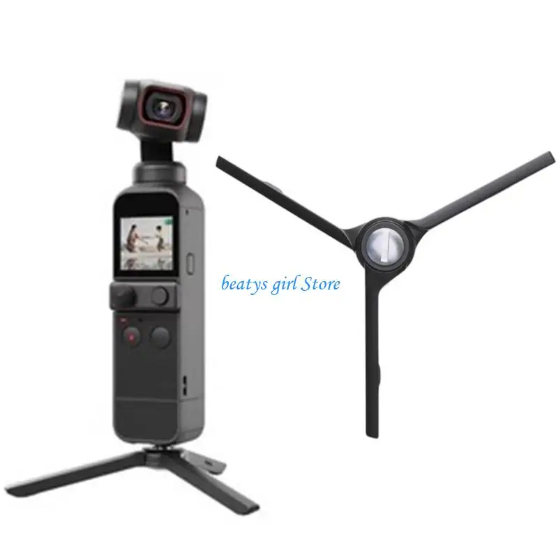 

C7AB Tripod Desktop Tabletop Stand Tripod Foldable Support Stand for Pocket 2 Gimbal Handle Grip Cameras Accessory