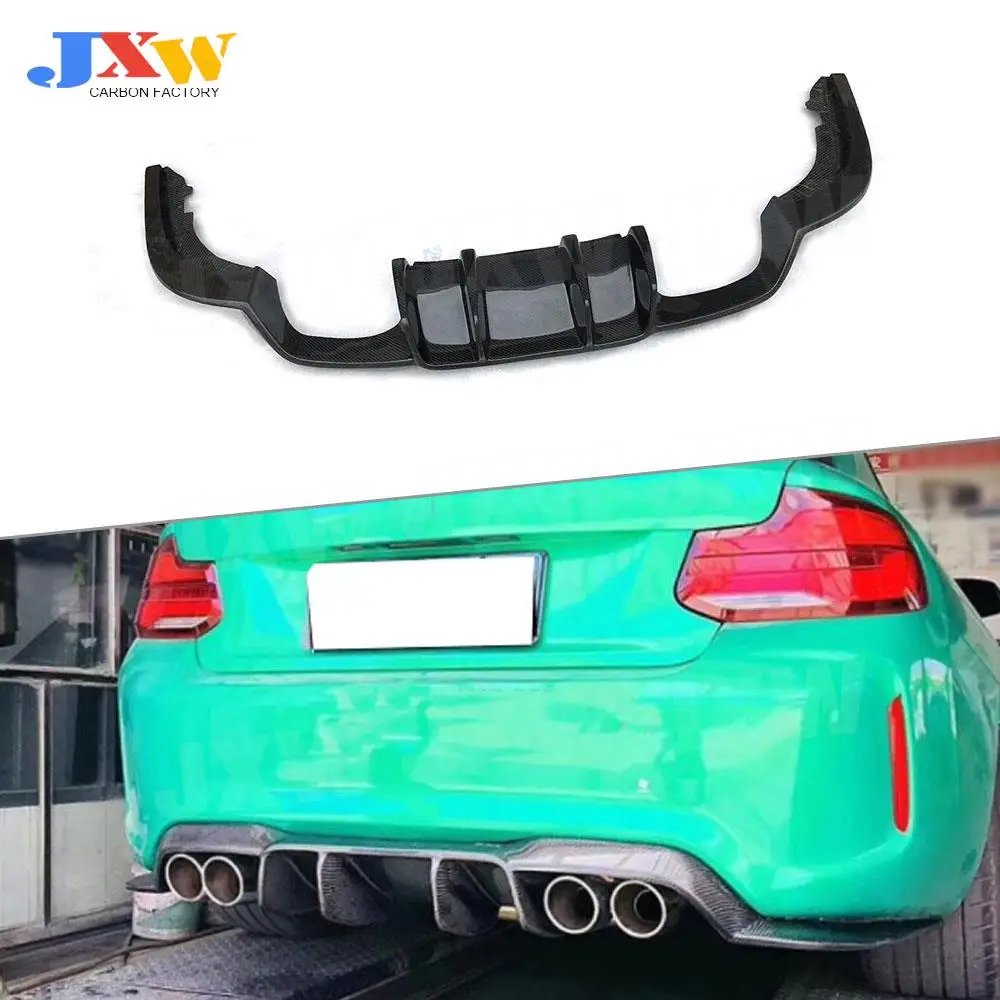 Carbon Fiber/FRP Rear Lip diffuser For BMW 2 Series F87 M2 Coupe 2 Door 2016 -2018 V style Bumper Guard