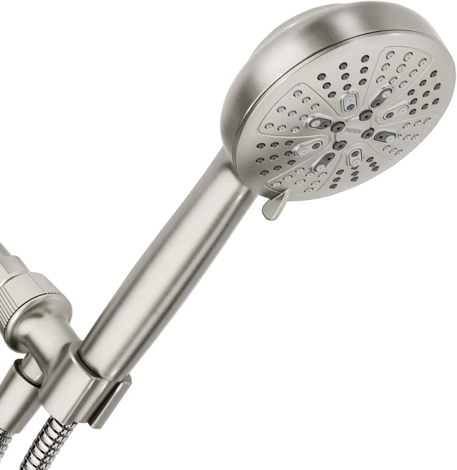 

High Pressure 8-Setting Handheld Shower Head with Hose, Spot Resistant Brushed Nickel, Easy Install, WaterSense Certified