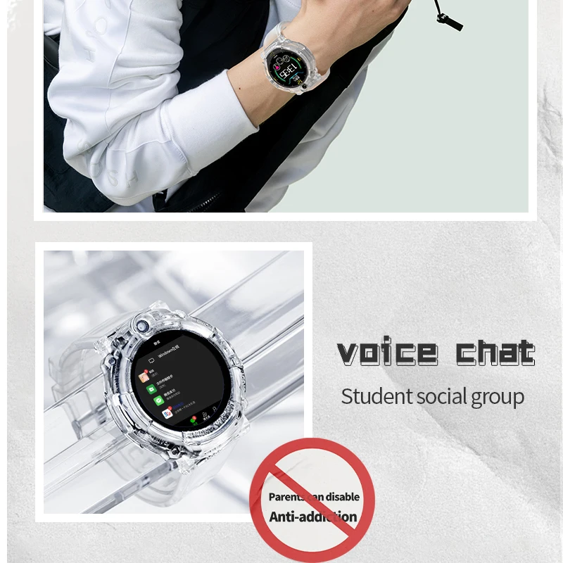 Wonlex สมาร์ทวอท์ช GPS เด็ก GPS LBS ติดตามตำแหน่ง WiFi กล้องสมาร์ทวอทช์เด็กโทรวิดีโอ4G KT27