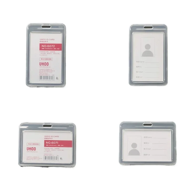 1pc Waterproof Transparent Card Cover Rigid Plastic Bus Card Holder Case Business Credit Cards Bank ID Card Sleeve Protect