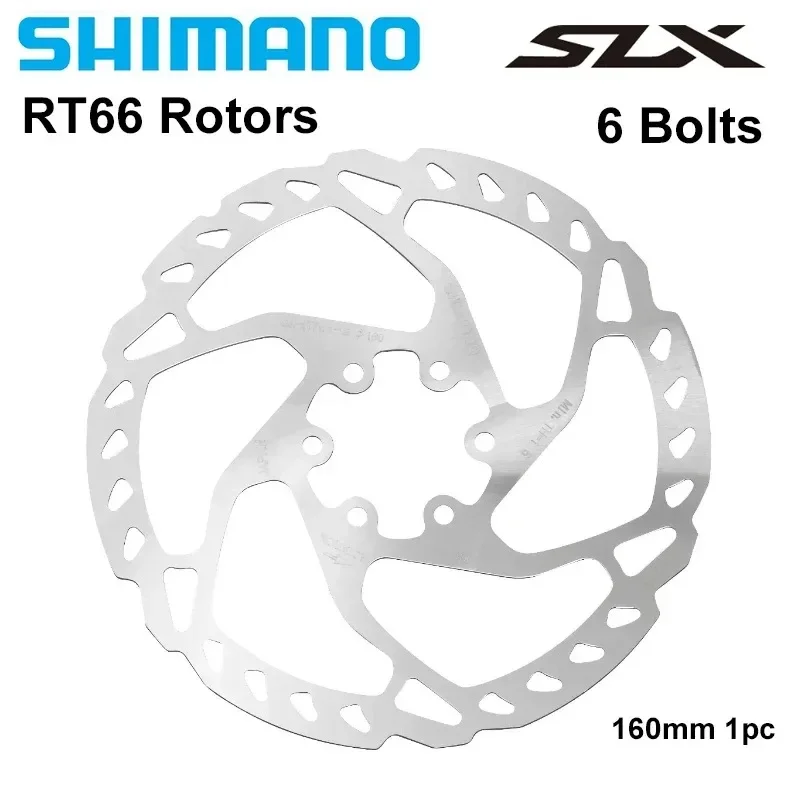 Shimano Deore SLX SM RT66 6 Bolt Disc Brake Rotor 160mm 180mm 203mm 6 Bolt MTB Bike Disc Brake Rotors