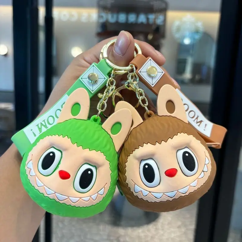 

Labbu Silicone Keychain Coin Purse Bag Storage Small Gift Key Holder Wholesale Toy Figure Collectible Anime Cosplay Accessory