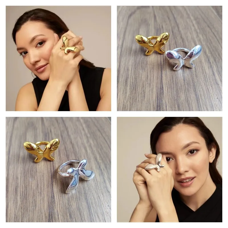 

Spain unode50 butterfly ring small fashion design exaggerated fashion European and American cross-border e-commerce jewelry