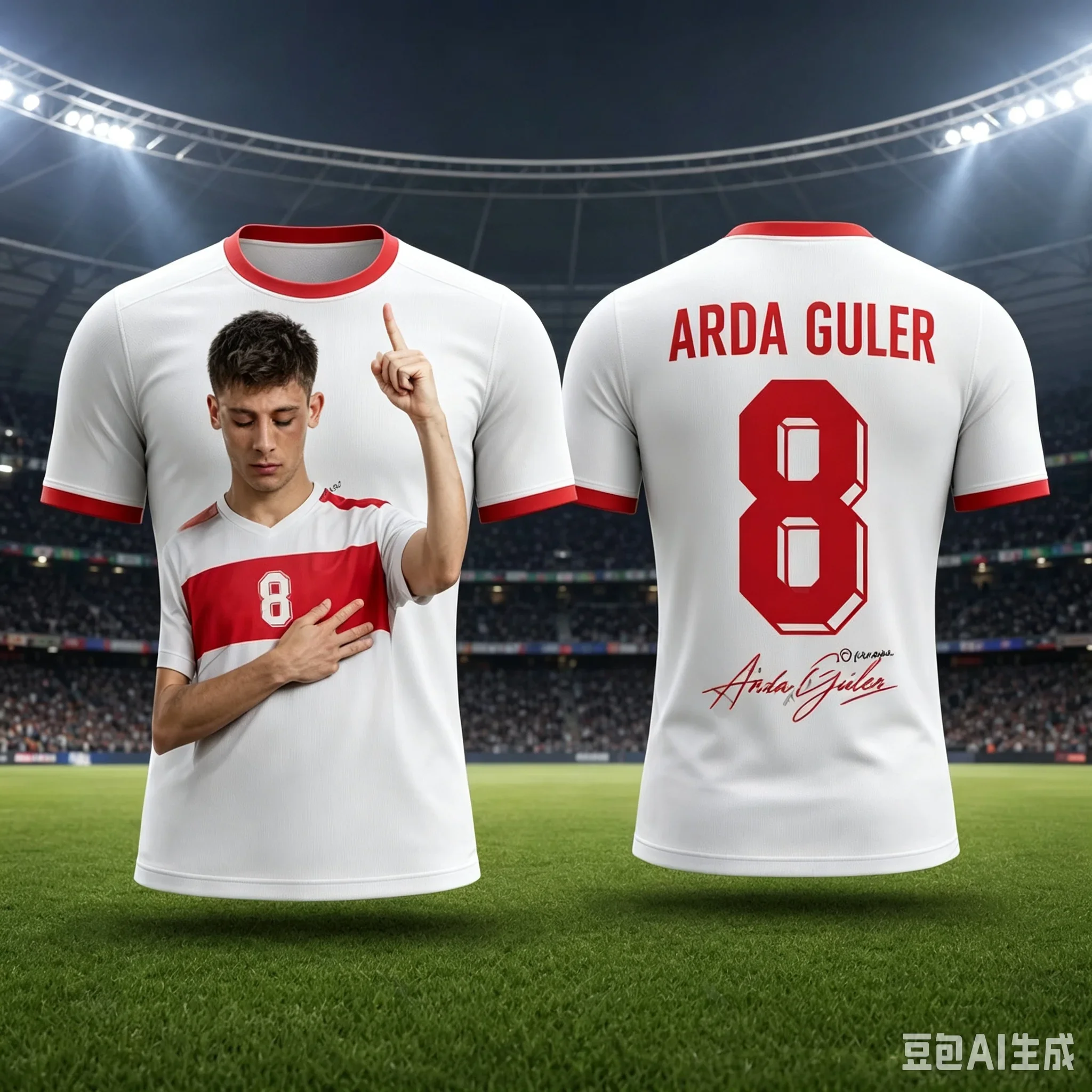 2026 Sommer-Sonderangebot Arda Güler Fußballtrikot Premium 3D-Druck Fußball-Fan-Shirt Atmungsaktiv Schnelltrocknend Sport Y2k – Detail 4