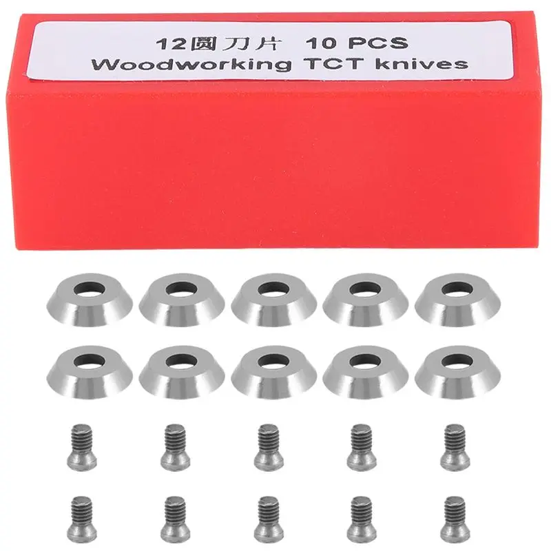 A02M-Ci3 Round 12.5Mm Carbide Inserts Cutters Knives Replacement Blade Fit For DIY Lathe Wood Turning Finisher Tool 20Pcs view 2