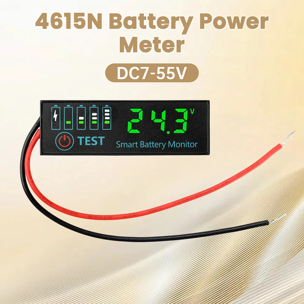 12V/24V/36V/48V Voltage Battery Charge Indicator Board 18650 Li-ion Lipo Lithium Battery Level Indicator Capacity Tester Meter
