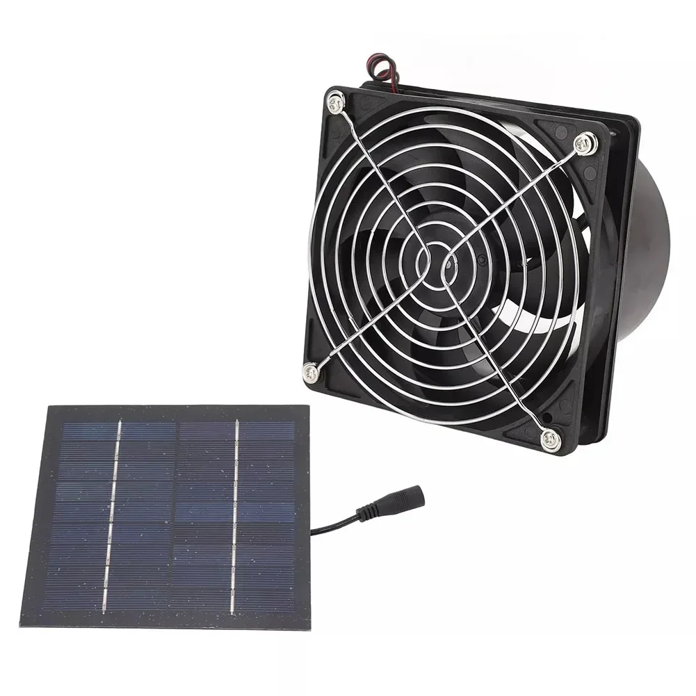 50W 5-12V Solar Exhaust Fan Solar Panel Monocrystalline Silicon PET For Outdoor Cooling Kitchen Greenhouse Pet House Attic Barn