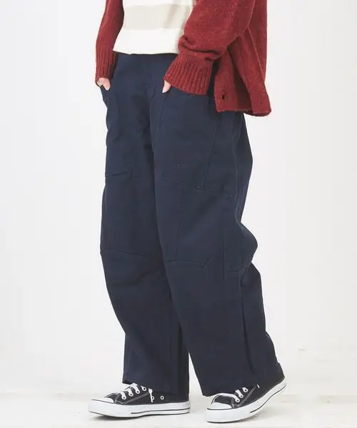 

New 2024 Autumn Cotton Workwear Casual Pants Waed Straight Leg Comfortable l Waist Nine Points Faionable All Match