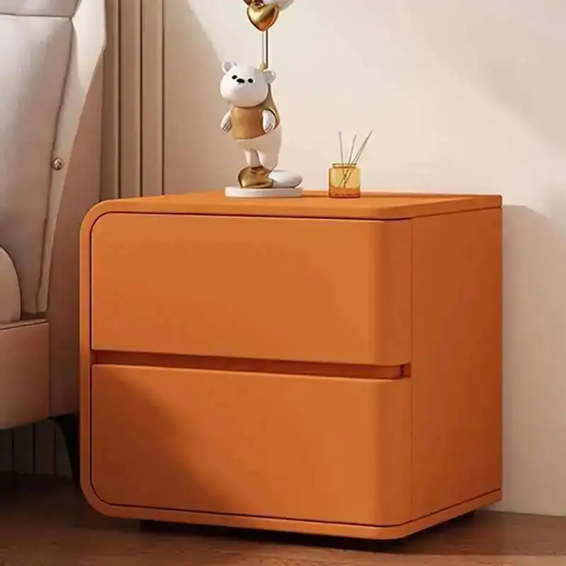 Bed Dressers Nightstands Drawers Mobile Minimalist Small Bedside Table Storage Organizer Mesa De Noche Home Furniture FY20XP view 2