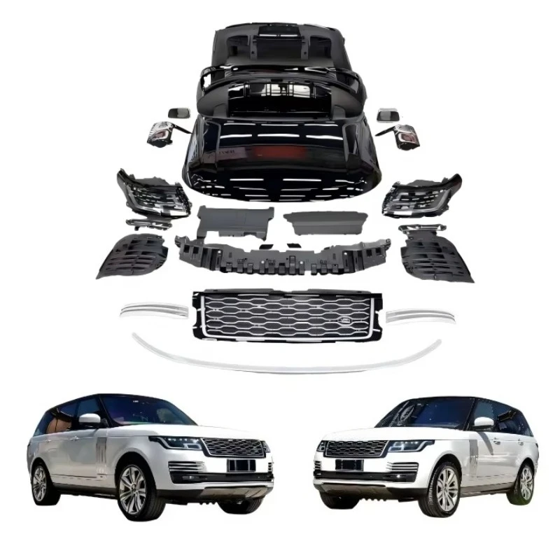Compatible for  Range Rover Vogue models from 2015 -2017, this upgraded body kit includes front/rear bumper assemblies
