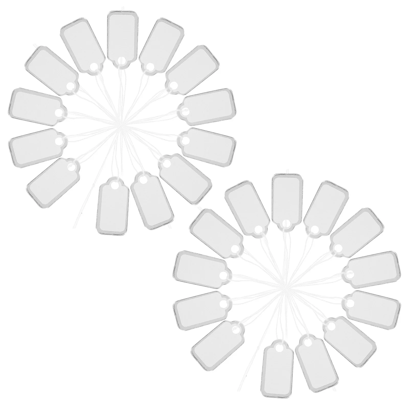 

200 шт. бирок-шнурков для ювелирных изделий, хлопковый шнур с серебряной окантовкой, этикетки для надписей, для ожерелий, браслетов, ценников, розничной торговли