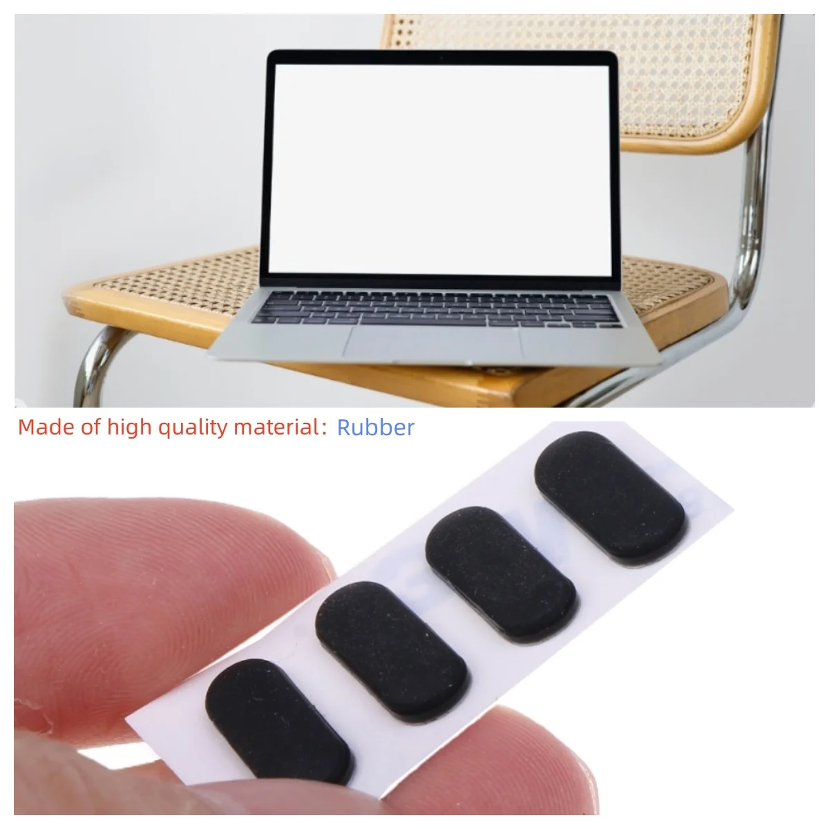 

Bottom Case Rubber Feet for Dell E7440 E7240 E7250 E7450 E7270 Black Pad, 4PCS 87HC