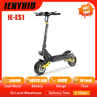 IE-ES1 Electric scooter 2400W Dual Motor 48V20.8AH Fold Electric Scooter 10 inch Road Tire Automatic Cruise Adult City E-Scooter