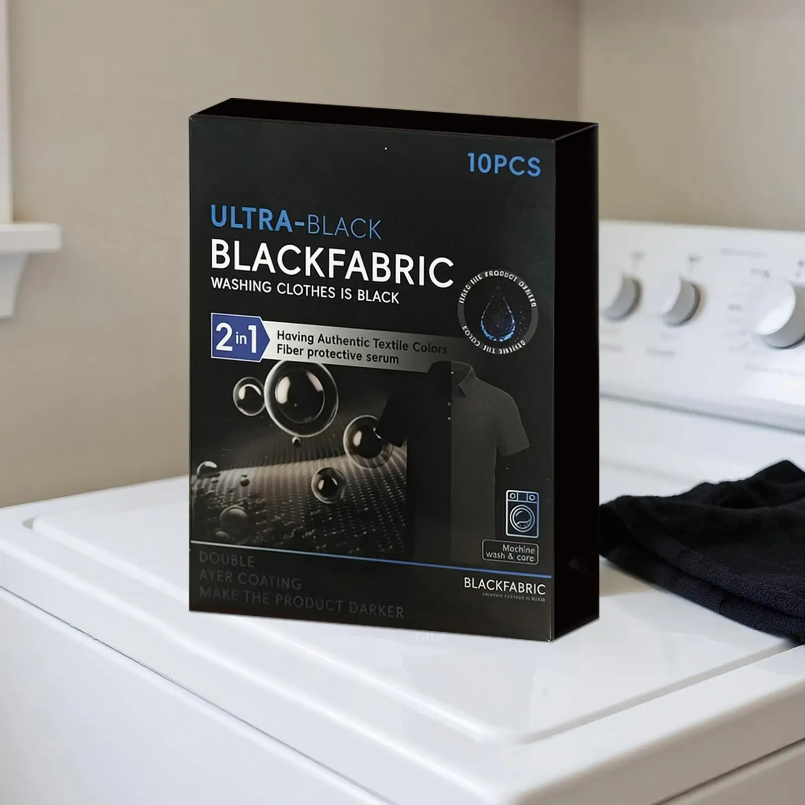 Clothes Blackening Dyeing Laundry Tablets Non-woven Black Color Enhanced Tablets Washing Machine Clothes Color Protection Sheets