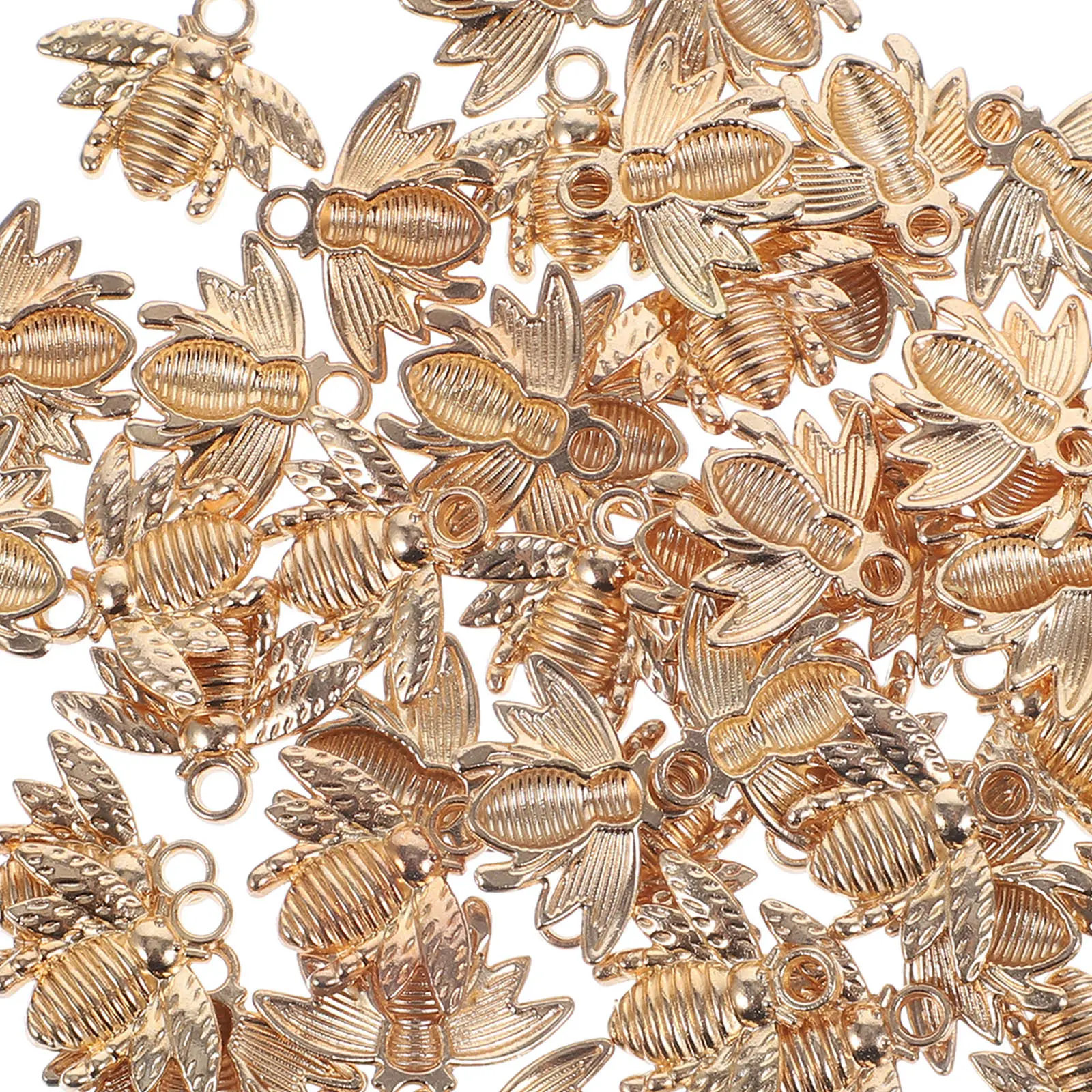

50 шт. металлических подвесок в виде пчел для изготовления украшений: серег, ожерелий, браслетов, для рукоделия и декора