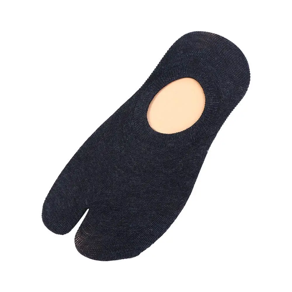 

Soft Flip Flops Cotton Japanese Style Women Men Two Finger Socks Short Tube Split Toe Socks Hosiery