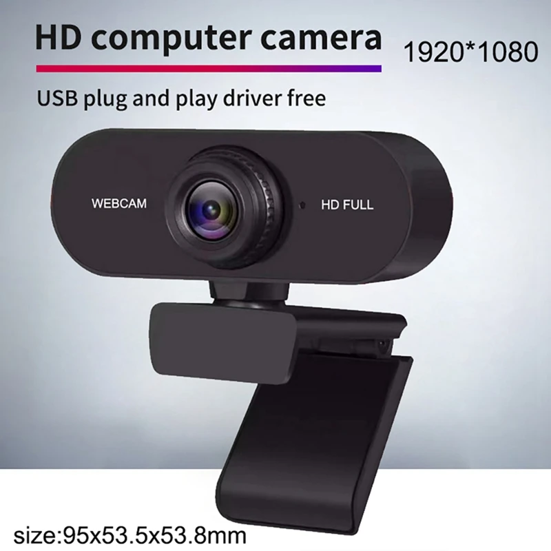 Webcam 1080P Mini Câmera PC Laptop Câmera de Gravação de Vídeo