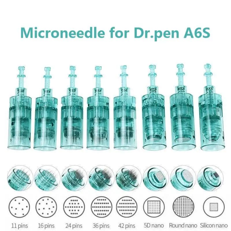 Dr. Pen Ultima A6S Microneedling Pen Cartuchos Derma Pen Baioneta Puntas de repuesto Nano 11 16 36 42 Agujas para el cuidado de la piel