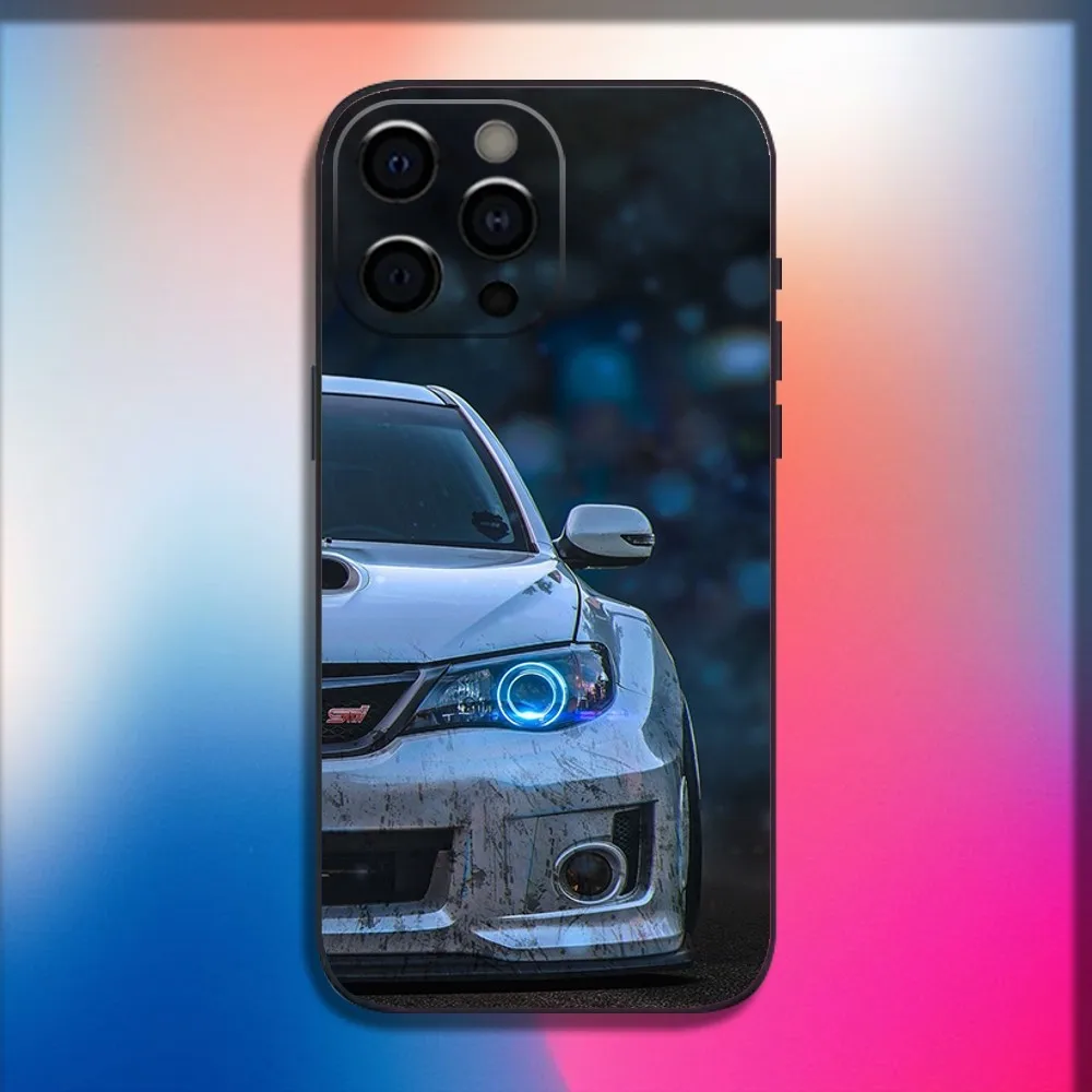 Sport Car S-Subaru Phone Case For iPhone 16,15,14,13,12,11,Pro,X,XS,Max,XR,Plus,Mini Soft Black Cover