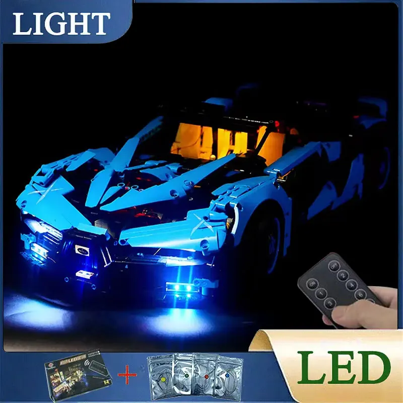 RC DIY LED Light Kit For LEGO 88008 Technical Sports Car Building Block Set（Only LED Light,Without Blocks Model）