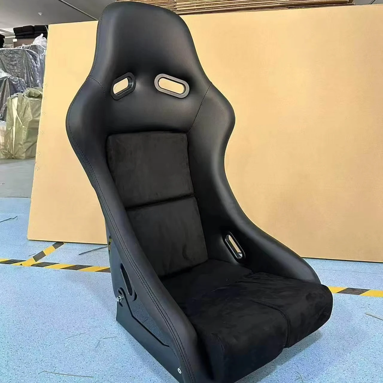 DOS Customized Designed Adjustable Universal Black Sport Carbon Racing Car Bucket Chair Seat
