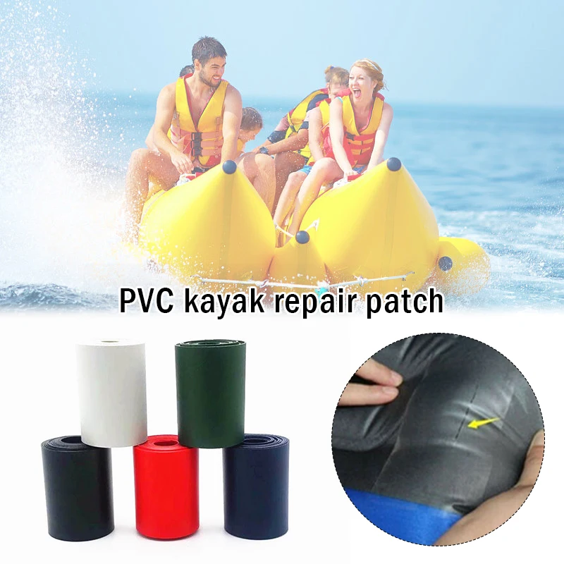 100x5cm PVC Repair Patch For Inflatable Boats Kayak Dinghy Special Repair Adhesive Tools Pool Rubber Boat Repair Strong Tape