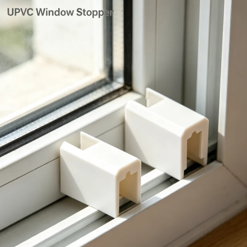 10pcs Plastic Window Stop Bumper With Snap In Design For Sliding Door And Window Safety Organization