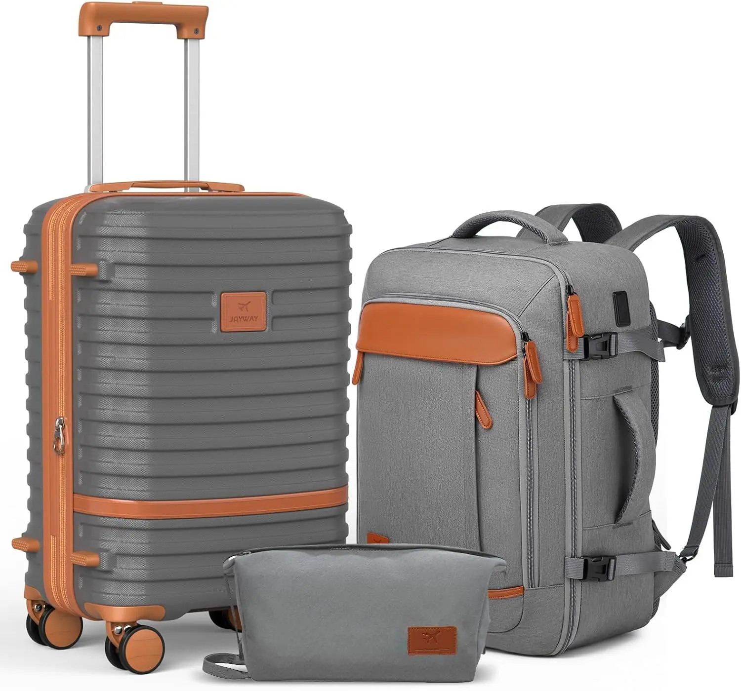 

Набор расширяемых чемоданов для ручной клади, одобренный авиакомпаниями, легкий жесткий чемодан-спиннер 20 дюймов для путешествий