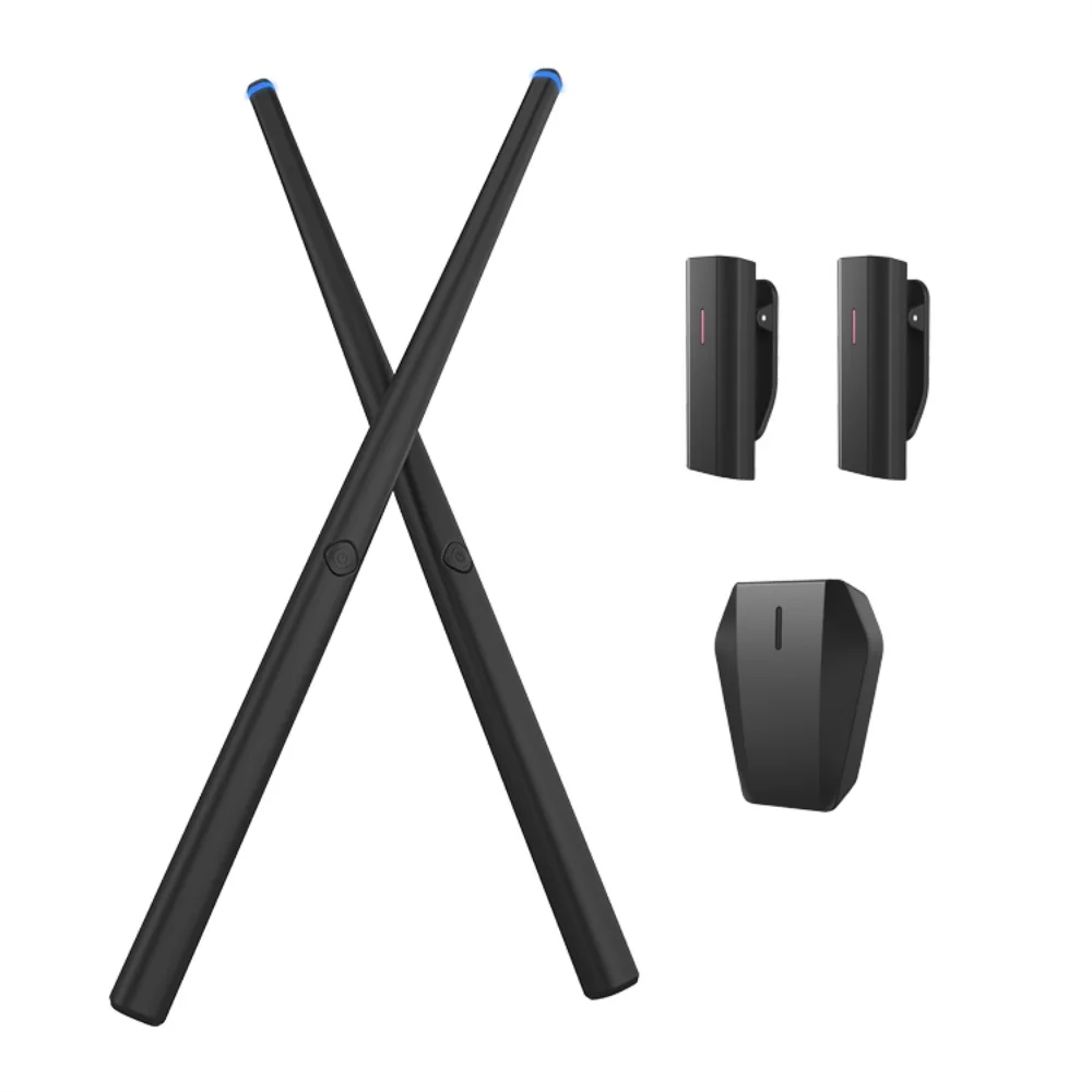 

Соматосенсорный виртуальный барабанный комплект, воздушные барабанные палочки, музыкальный инструмент для дома, студии, развлечения на открытом воздухе, кемпинга, 1 комплект