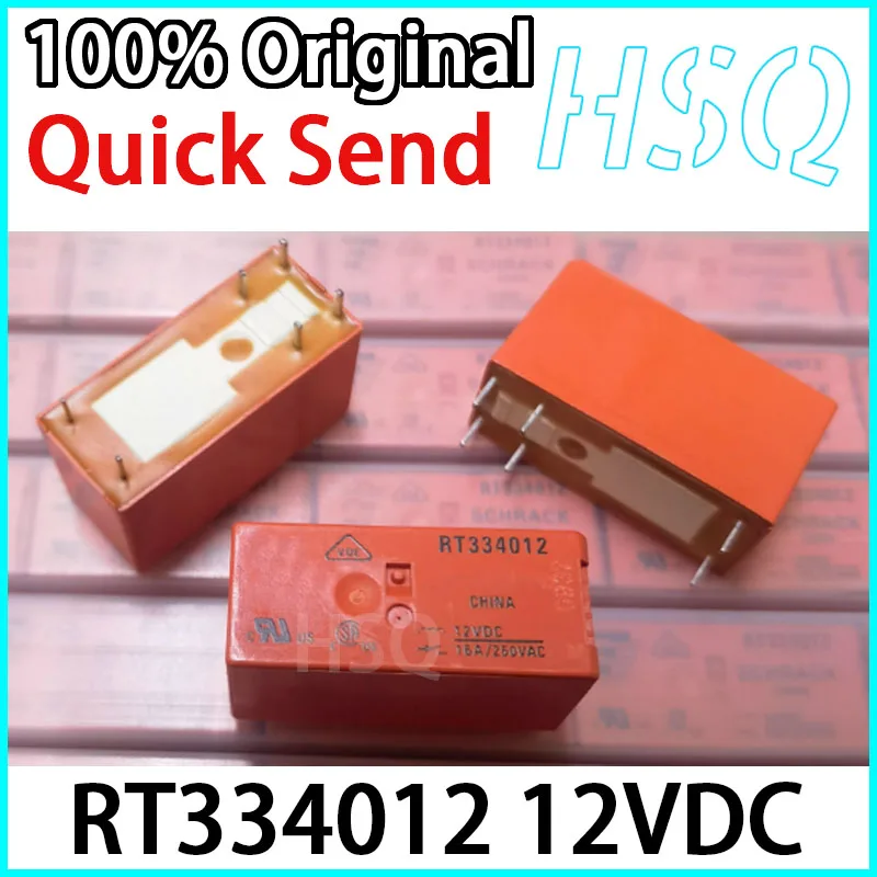 1 قطعة العلامة التجارية الجديدة الأصلي RT334012 12VDC 6 دبوس 16A التتابع