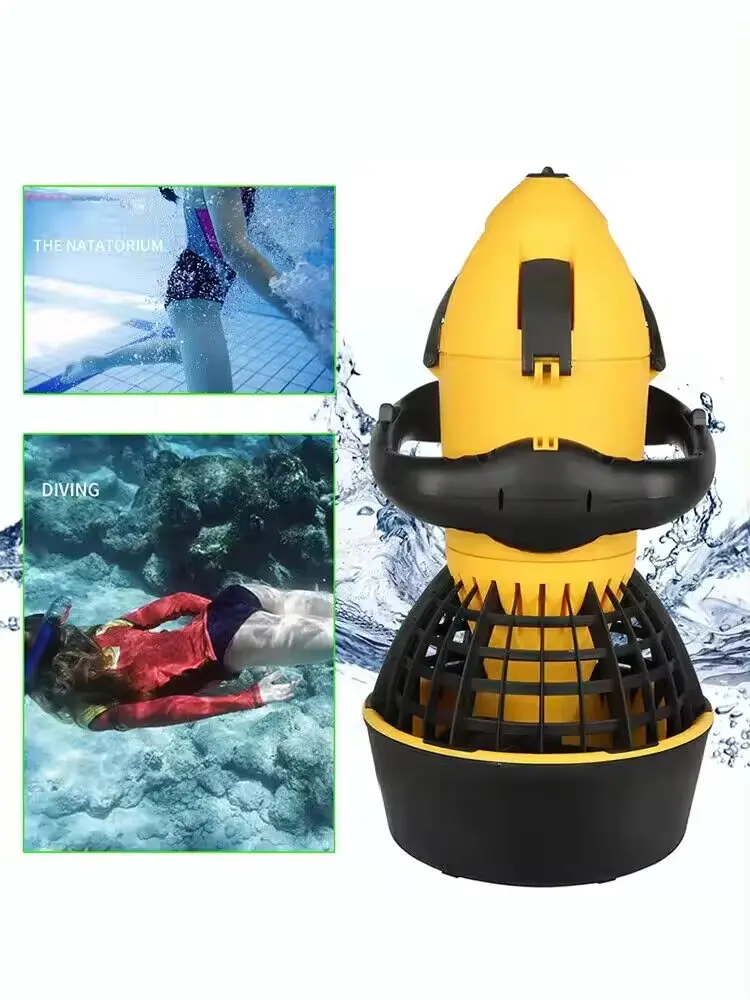 Image of 500 W Zwei Geschwindigkeit Elektrische Unterwasser Roller Wasser Propeller Tauchausrüstung Unterwasser Fahrrad Geeignet Für Marine Pool Sport