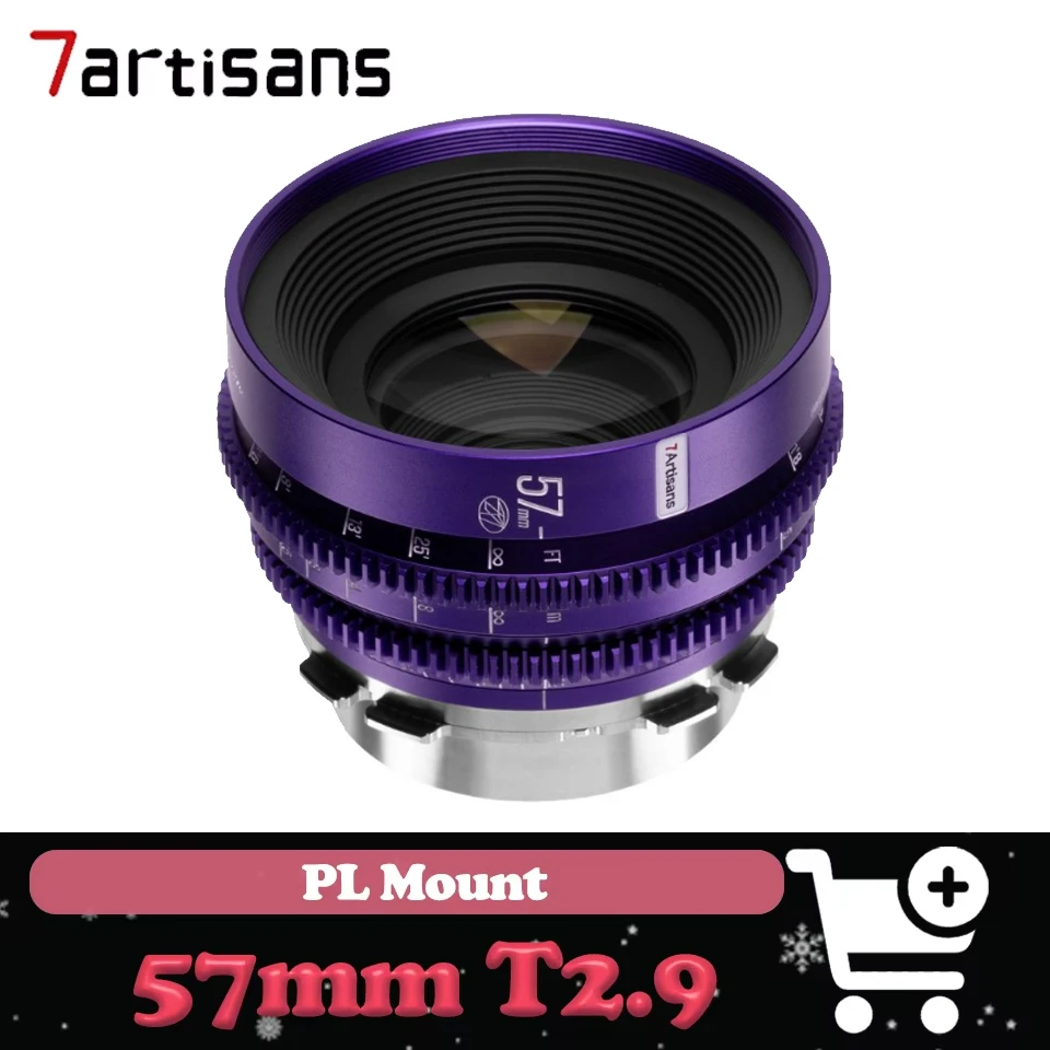 

7Artisans 57mm T2.9 Floral Bloom Art Cine Lens — широкоугольный кинообъектив с ручной фокусировкой, совместимый с креплением PL.