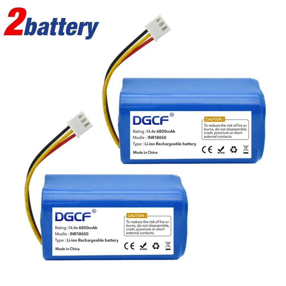 14.4v 6800mAh Original Li-ion Battery for LIECTROUX C30B Robot Vacuum Cleaner Spare Batteries