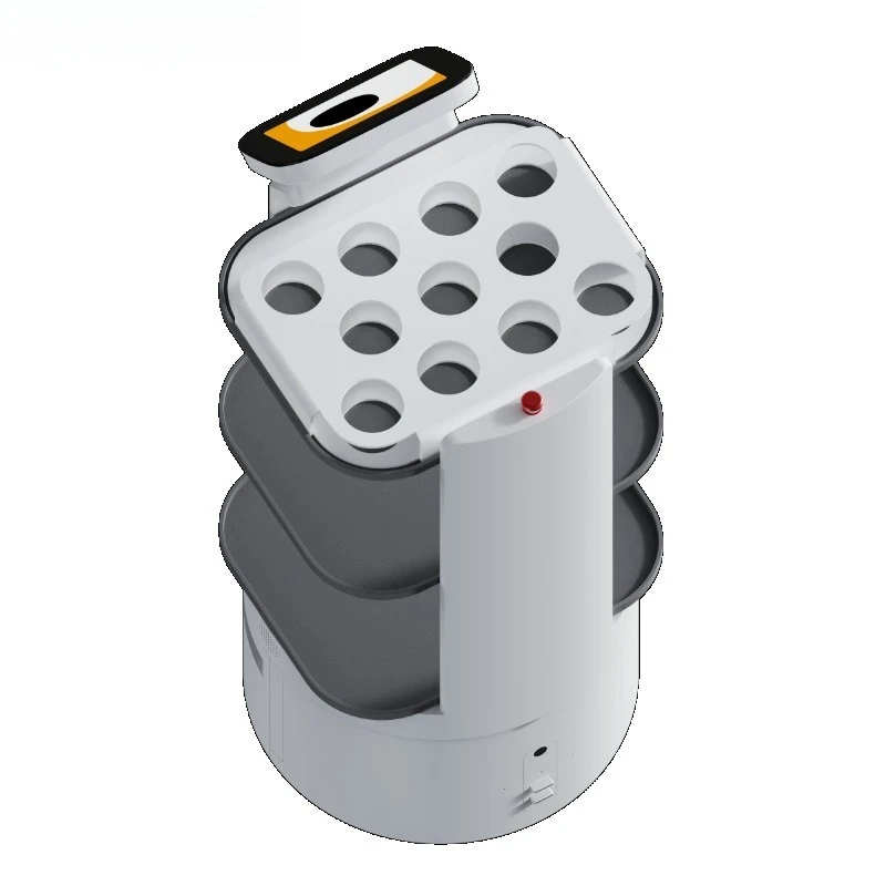 StarMate D3 Delivery Robot AMR for Restaurant Hotel & Factory Use-Battery-Powered Auto Charge App-Controlled 8h Runtime