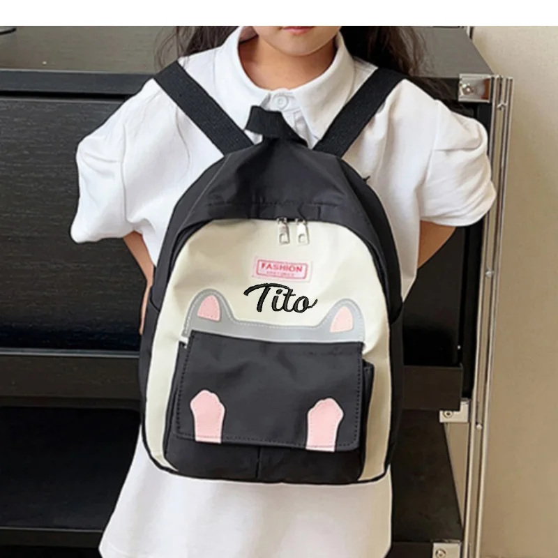 Sac à dos léger pour étudiant, sac à dos de maternelle de loisirs personnalisé, garçons et filles, sac à dos de dessin animé, tendance