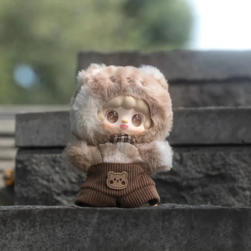 Yooki الدب الصغير خطة الإنارة الفينيل أفخم صندوق أعمى صغير لطيف لينة محشوة دمية على شكل حيوان حقيبة قلادة العصرية لعبة ديكور هدية