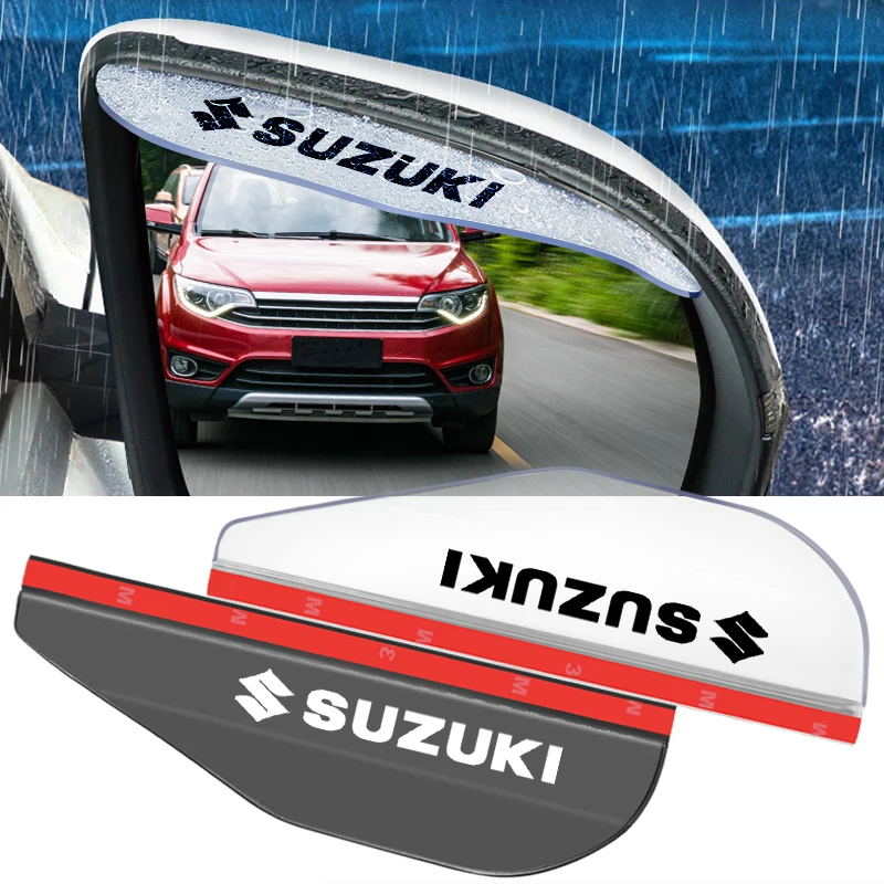 

2 шт. автомобильное боковое зеркало заднего вида, дождевик, защита для бровей, солнцезащитный козырек для Suzuki Swift Grand Vitara Jimny SX4 Alto AX100 Liana 600