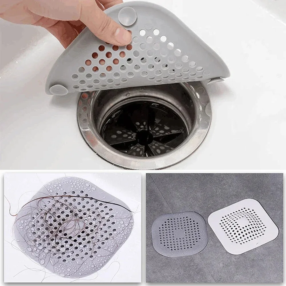 1/3/5Pcs Hair Filter Shower Drain Plug Kitchen Sink Strainer Bathtub Shower Floor Drain Stopper Home Accessories