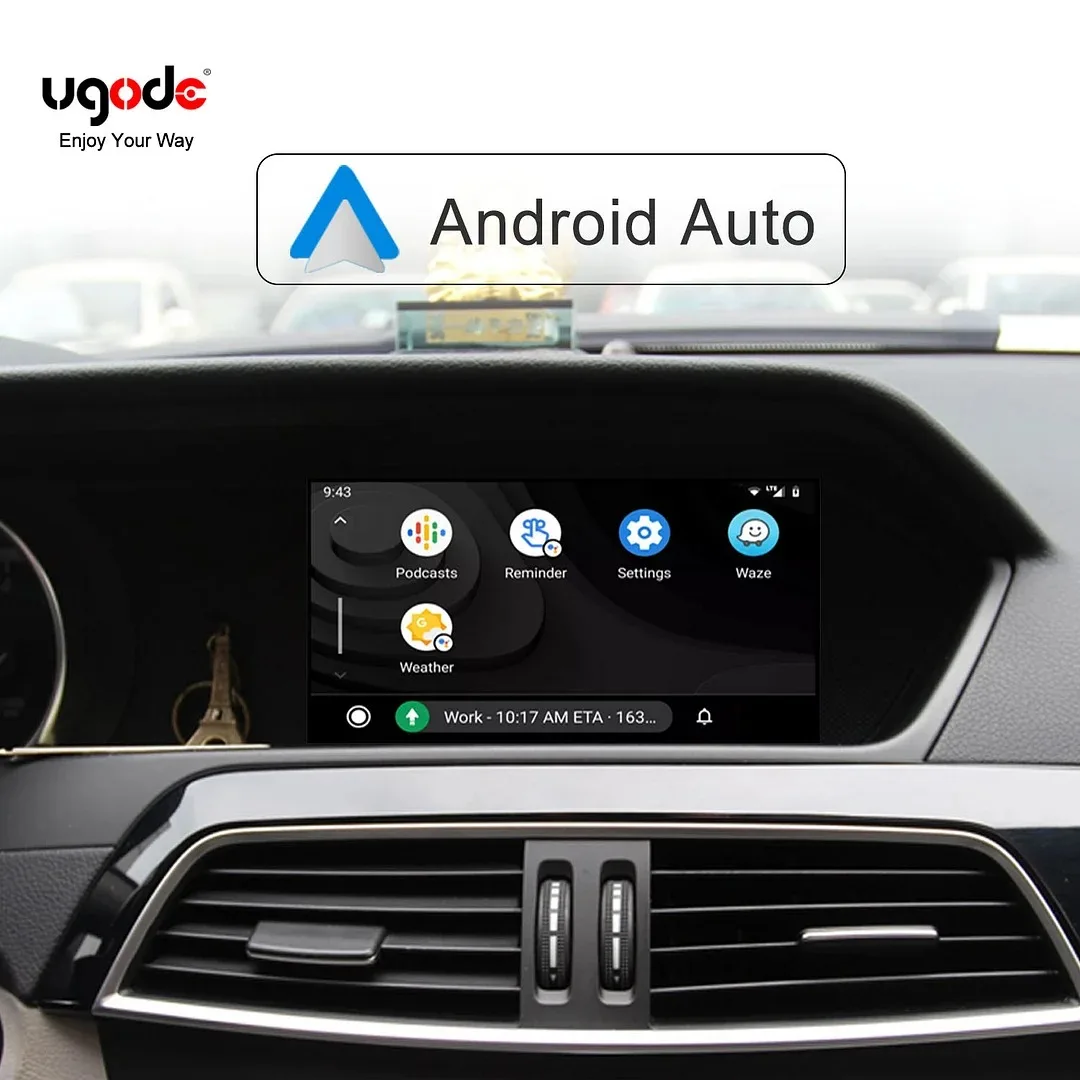 Ugode Wireless CarPlay Android Auto Decoder Box for Mercedes Benz GLE GLS NTG5.0 2015-2018 Mirror Link AirPlay Keep OEM Control​