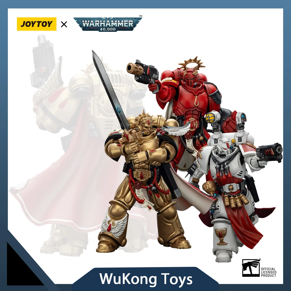 

JOYTOY Warhammer 40K Action Figure Blood Angels Captain Heavy bolt pistol Sanguinary Priest Joint Movable Figurine Model Toys