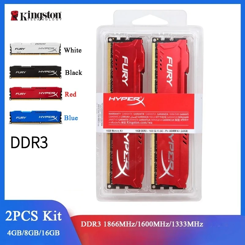 Kingston Memoria DDR3 8GB 16GB (2x8GB) Kit RAM 1600MHz 1333MHz 1866MHz 2133MHz 2400MHz Desktop RAM 1.5V DIMM PC3-12800 14900
