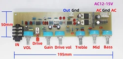 Diy Electric Guitar Amp Preamp Tuning Board Driver Overload Distortion Preamp Board