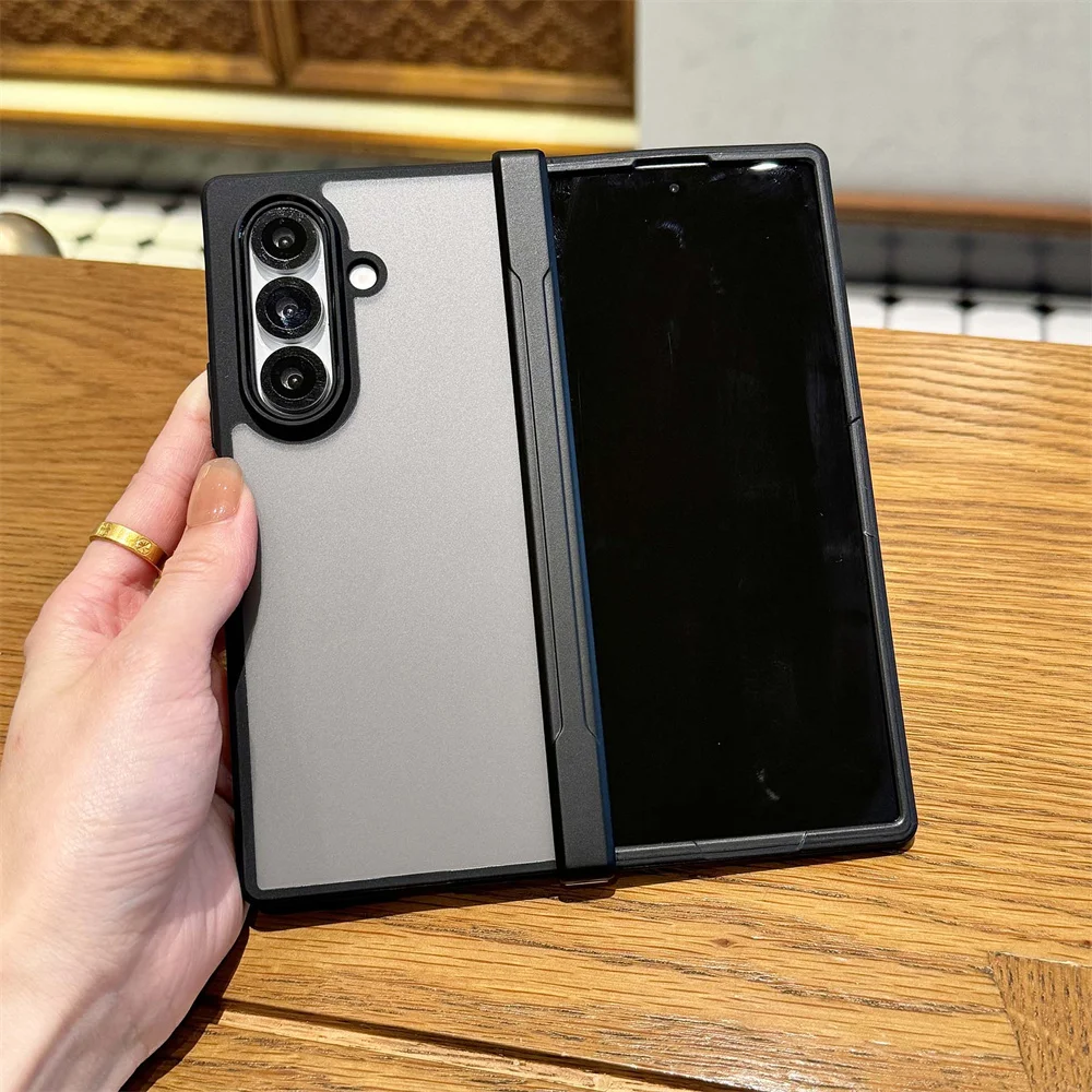 

Защитный шарнирный прозрачный противоударный чехол для телефона Samsung Galaxy Z Fold 7 Fold7 5G 2025, прозрачная жесткая защитная задняя крышка из ПК